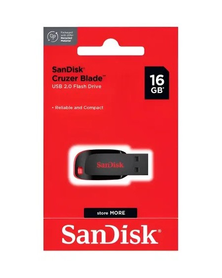 PEN DRIVE 16GB NEGRO CRUZER BLADE SANDISK