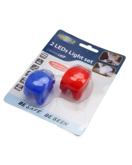 LINTERNA 5 LED P/BICI DELANTERA/TRASERA 2 LED HJ008-2