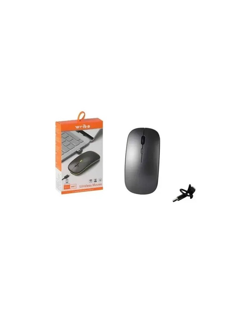 MOUSE WLS BLUETOOTH NEGRO RECARGABLE W07 WEIBO