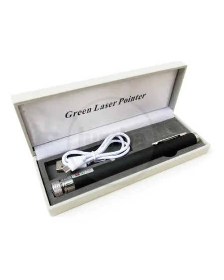 PUNTERO LASER VERDE RECARGABLE CAJA BLANCA
