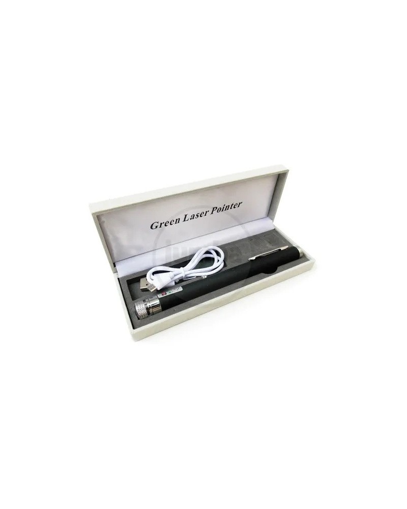 PUNTERO LASER VERDE RECARGABLE CAJA BLANCA