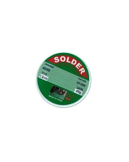 ESTAÑO EN ROLLO 1.0MM 40G 40/60 CF-008 SOLDER