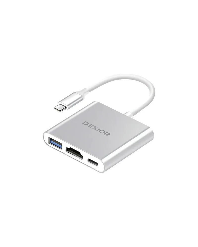 CONVERSOR TIPO C A HDMI + USB + TIPO C 3 EN 1 DEXIOR