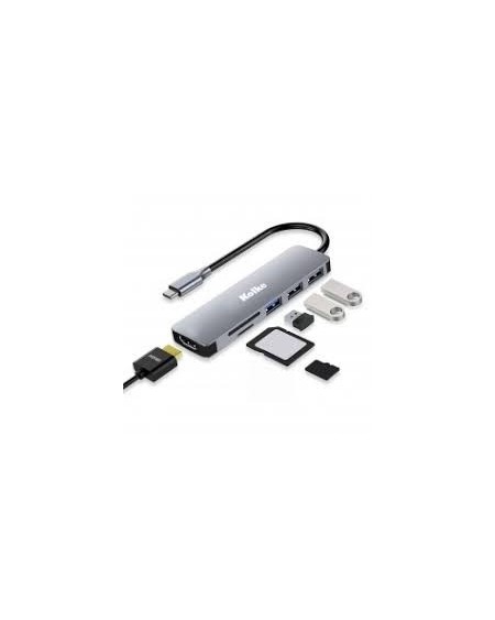 HUB USB 6 EN 1 CON HDMI KCH-680 KOLKE