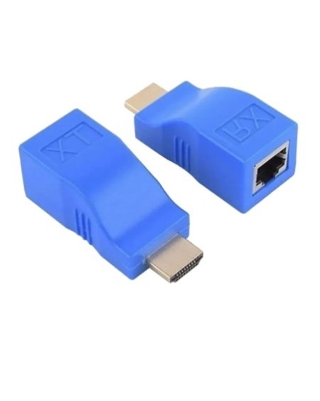 EXTENSOR HDMI HASTA 30MTS POR CABLE UTP FULL HD 1080 HDEXT2 SKY WAY