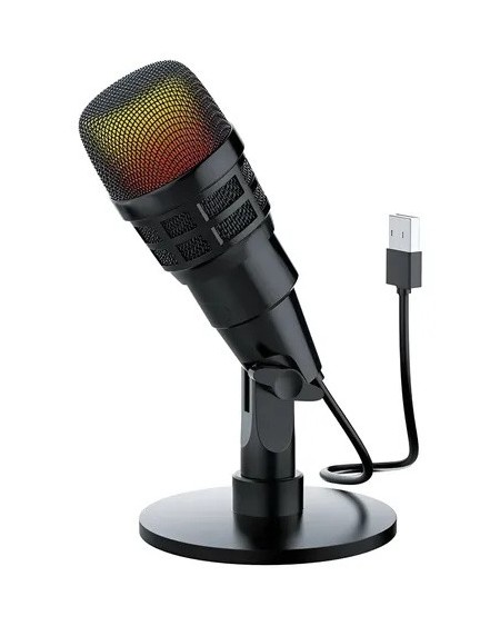 MICROFONO TIPO STREAMING USB RGB MODX-066 XAEA