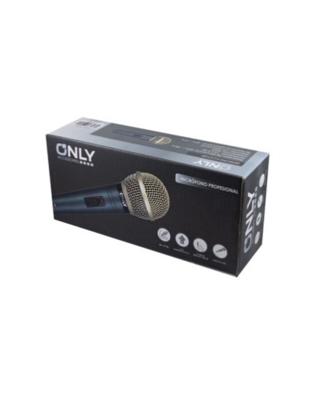 MICROFONO DINAMICO PROFESIONAL CON CABLE METAL MOD1119 ONLY