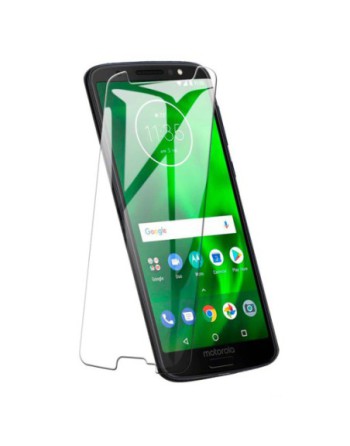 VIDRIO TEMPLADO MOTOROLA MOTO G6 PLUS CON RANURA Y BOTON 150X68 GLASS