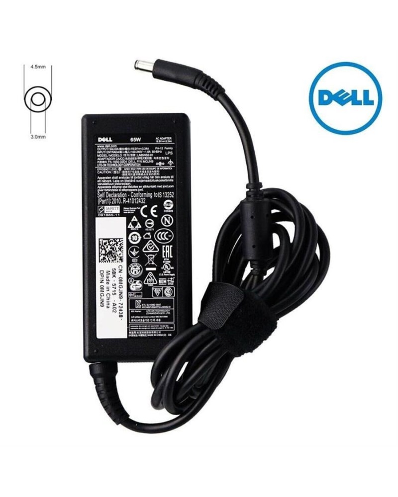 CARGADOR NOTEBOK DELL LATITUD 19.5V 3.34A 4.5MMX3MM 65W