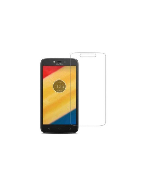 VIDRIO TEMPLADO MOTOROLA MOTO C PLUS CON VENTANA 137X67 TEMPERED GLASS