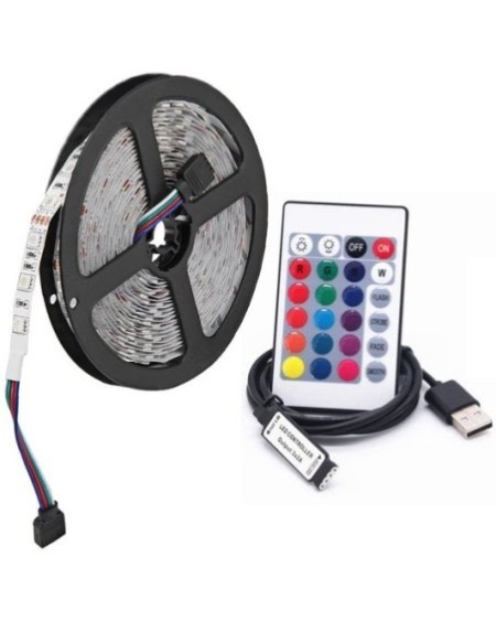 TIRA DE LED CON CONTROLADOR RGB 50X50 2MTS PARA TV 11405 STIP