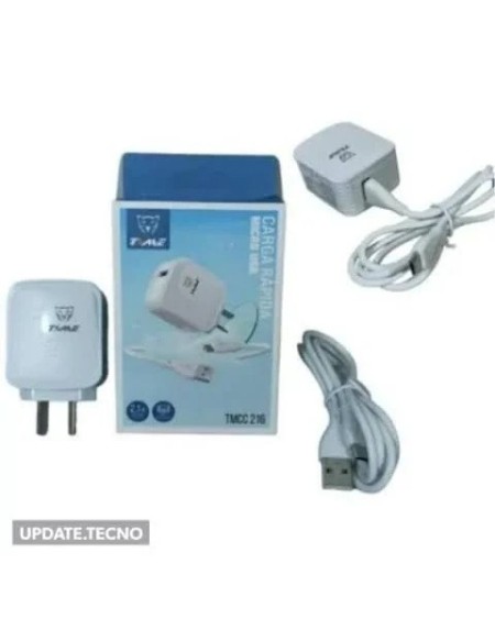 CARGADOR 220V A USB TIPO C + CABLE C M/M 21W 1MTS TMCC 408 TIME