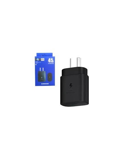 CARGADOR 220V A USB TIPO C 45W PD SUPER FAST CHARGER SAMSUNG