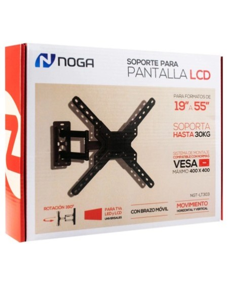SOPORTE P/TV LED MOVIL 19"-55" 30KG NGT-TL303 NOGA