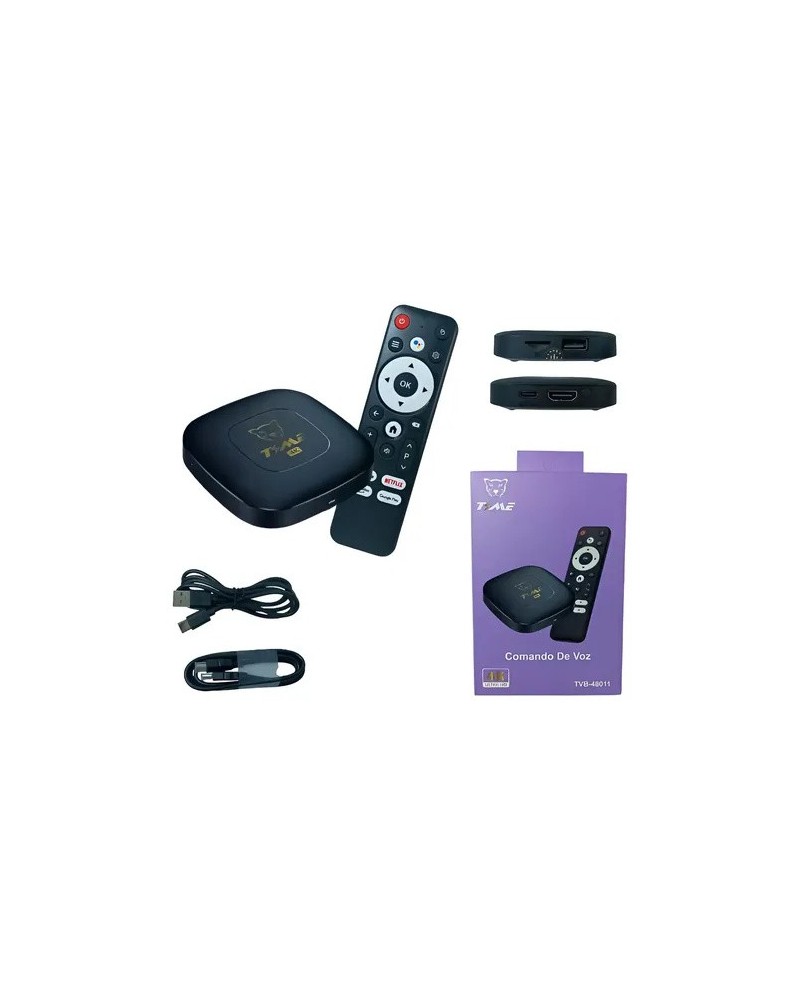 TV BOX 2GB 16GB WIFI DUAL COMANDO POR VOZ TVB.-48023 TIME