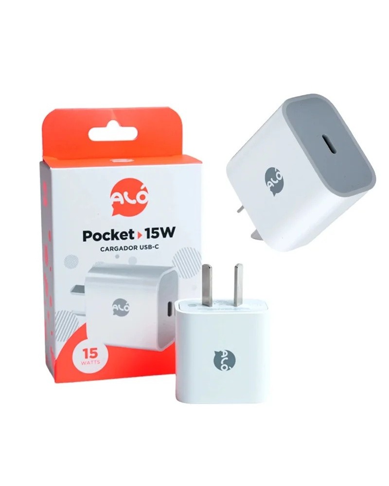 CARGADOR 220V A USB 15W CABEZAL ALO