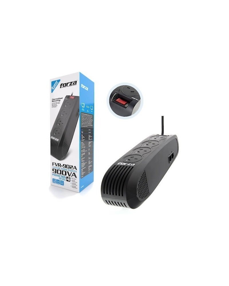 ESTABILIZADOR 4 TOMAS 900VA/450W FVR-902A FORZA