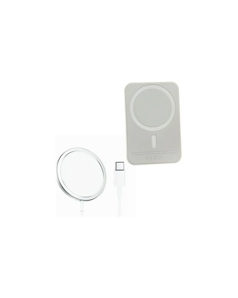 POWER BANK INALAMBRICO BLANCO MAGSAFE IPHONE