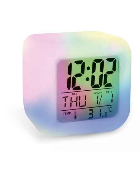 RELOJ DIGITAL C/LUZ CUBO