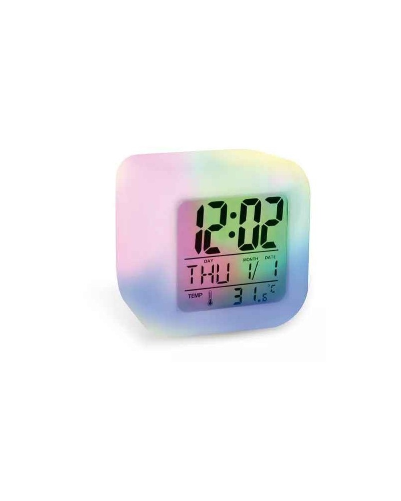RELOJ DIGITAL C/LUZ CUBO