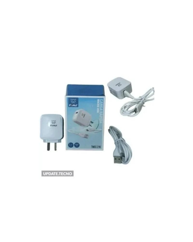 CARGADOR 220V A USB TIPO C + CABLE C M/M 21W 1MTS TMCC 408 TIME