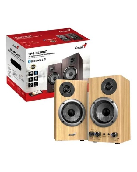 PARLANTES P/PC DE MADERA BLUETOOTH 5.3 20W SP-HF520BT GENIUS