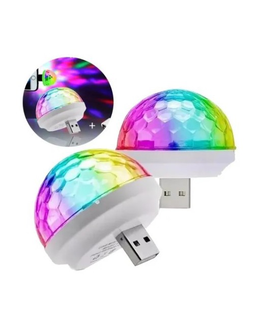 MEDIA ESFERA MINI LED MULTICOLOR C/OTG TIPO C DX-MINILEDC DINAX