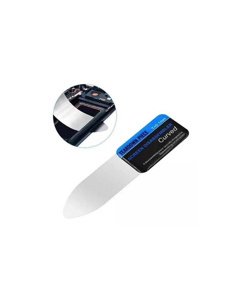 ESPATULA DE ACERO TIPO CUCHILLA FLEXIBLE T0.1MM CURVED