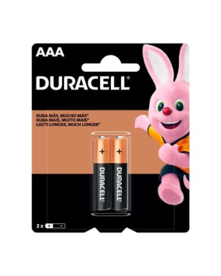 PILAS AAA X 2 ALCALINAS DURACEL