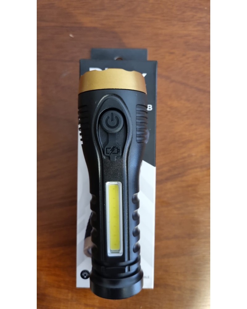 LINTERNA 1 LED + REFLECTOR RECARGABLE DX-LINLEUSB DINAX