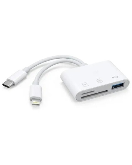 ADAPTADOR MULTIMEMORIA USB TIPO C/LIGHTNING EC101470
