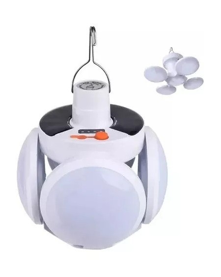 LAMPARA SOLAR RECARGABLE PLEGABLE 4 FOCOS 202