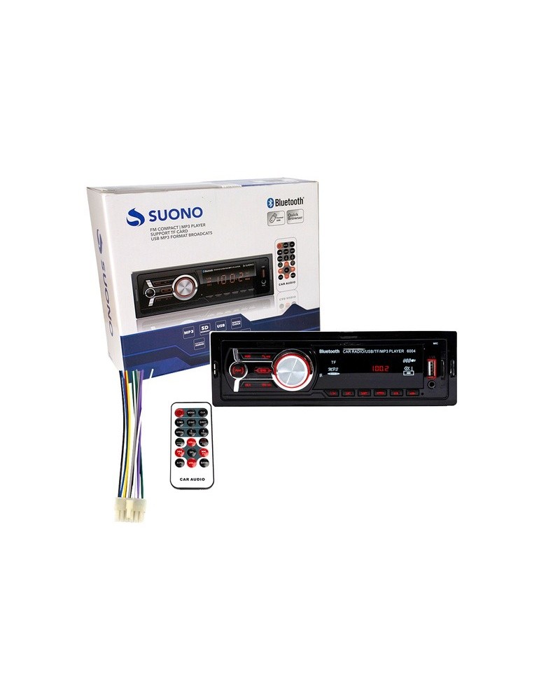 ESTEREO P/AUTO BLUETOOTH C/FRENTE DESMONTABLE SKU: 3045-CH SUONO
