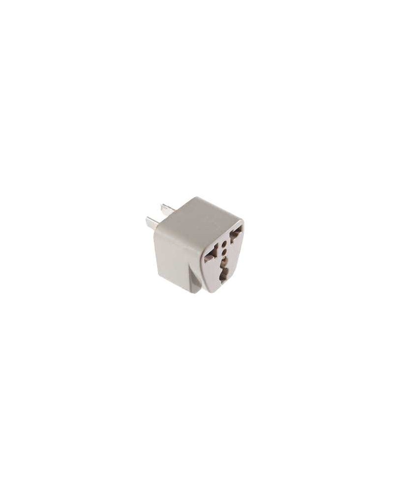ADAPTADOR 220V PATA CHATA A PATA EUROPEA BLANCO