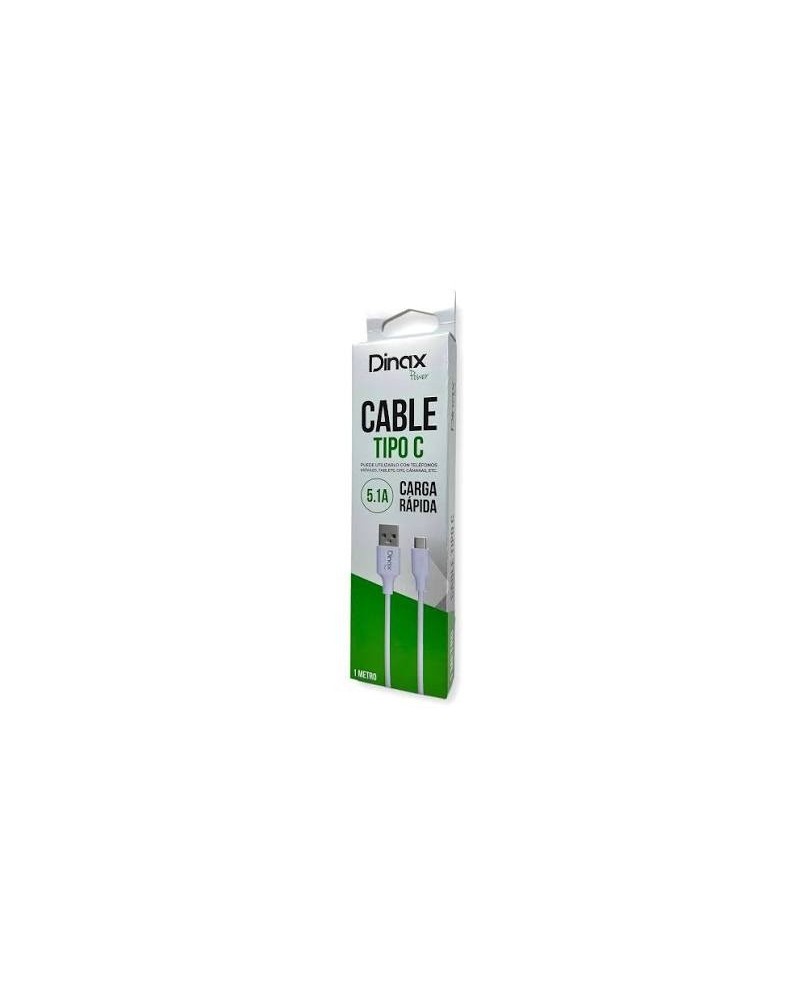CABLE USB MICRO USB 5.1AMP BLANCO DX-6V8CAB DINAX