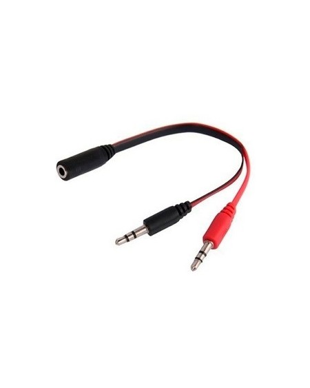 ADAPTADOR 3.5 M X 2 A 3.5 H MICROF/ AURICULAR PARA PC