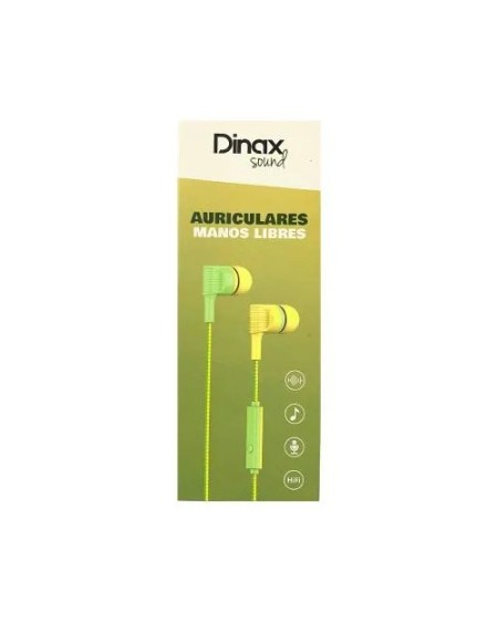 AURICULAR IN-EAR MANOS LIBRES VERDE DX-4AUREAR18 DINAX