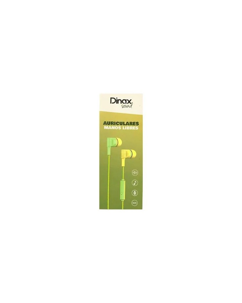 AURICULAR IN-EAR MANOS LIBRES VERDE DX-4AUREAR18 DINAX