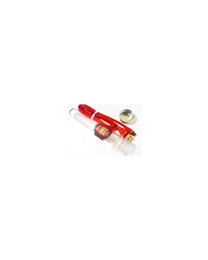 CABLE USB MICRO USB 4.2AMP CARGA RAPIDA COLORES EN TUBO DINAX