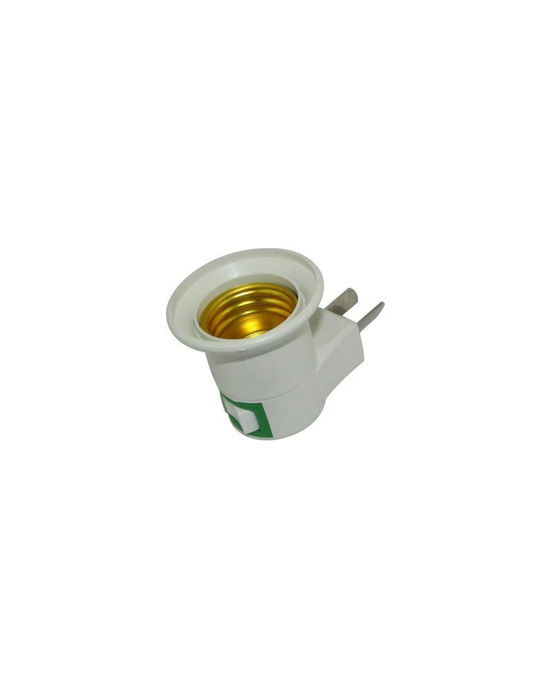 ADAPTADOR PARA FOCO E27 A 220V CON LLAVE