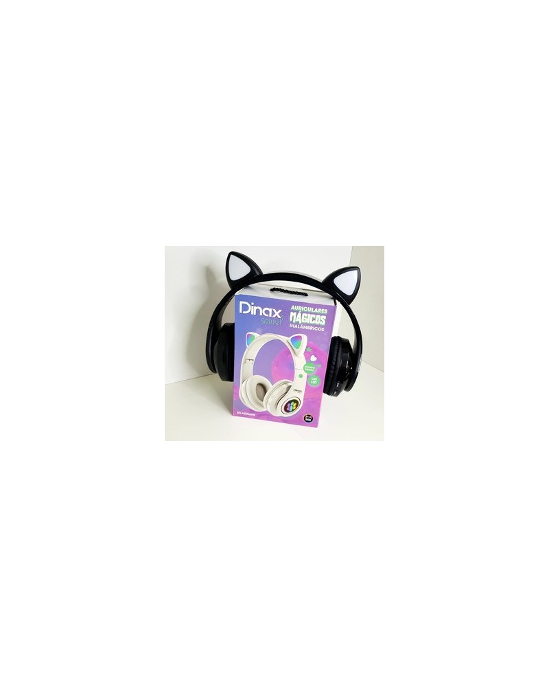 AURICULAR BLUETOOTH LUZ LED OREJAS DE GATO DX-AUMAGIN DINAX