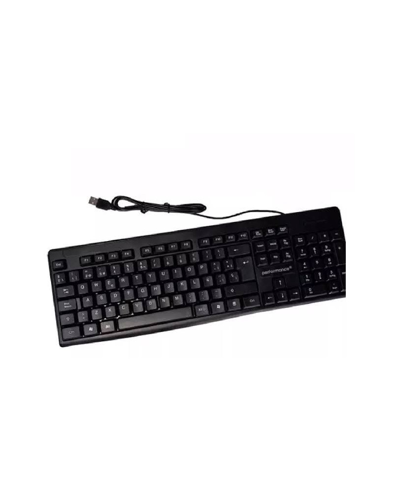 TECLADO P/PC NEGRO USB PERFORMANCE
