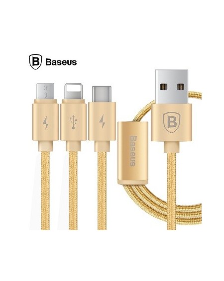CABLE USB A MICRO/IPHONE/TIPO C MALLADO ALTA CALIDAD ONLY
