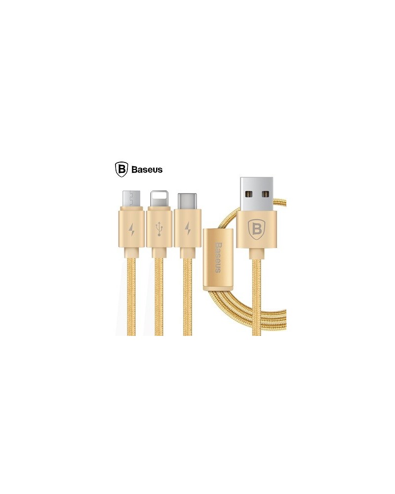 CABLE USB A MICRO/IPHONE/TIPO C MALLADO ALTA CALIDAD ONLY