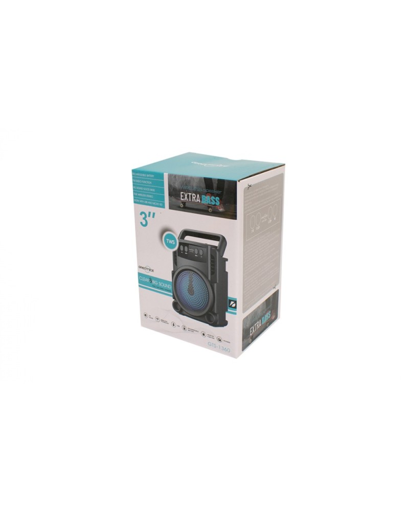PARLANTE BLUETOOTH 3" GTS-1360 FANTASTIC QUALITY GREATNICE