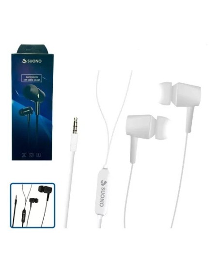 AURICULAR IN-EAR NEGRO SUPER BASS SUONO