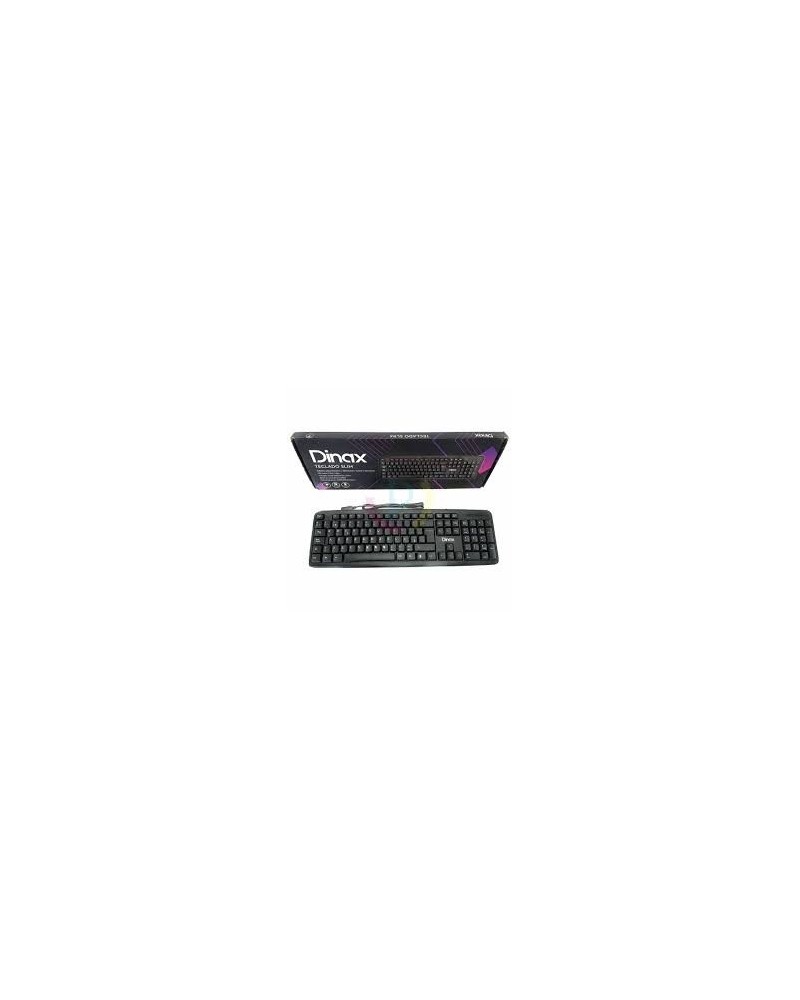 TECLADO USB NEGRO 104 TECLAS DX-TEC300 DINAX