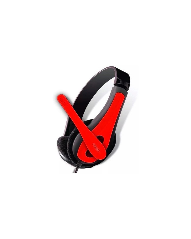 AURICULAR C/MIC NEGRO CON ROJO NGV-400 NOGA