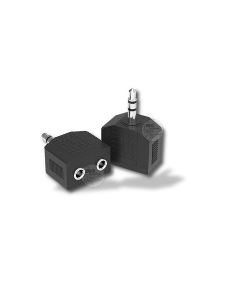 ADAPTADOR 3.5 M A 3.5 H X 2 PARA CONECTAR 2 AURICULARES DX-ADASTE35 DINAX