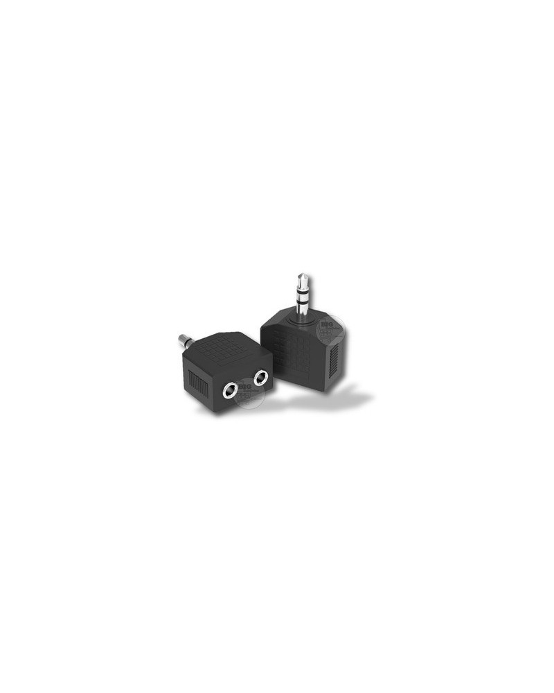 ADAPTADOR 3.5 M A 3.5 H X 2 PARA CONECTAR 2 AURICULARES DX-ADASTE35 DINAX